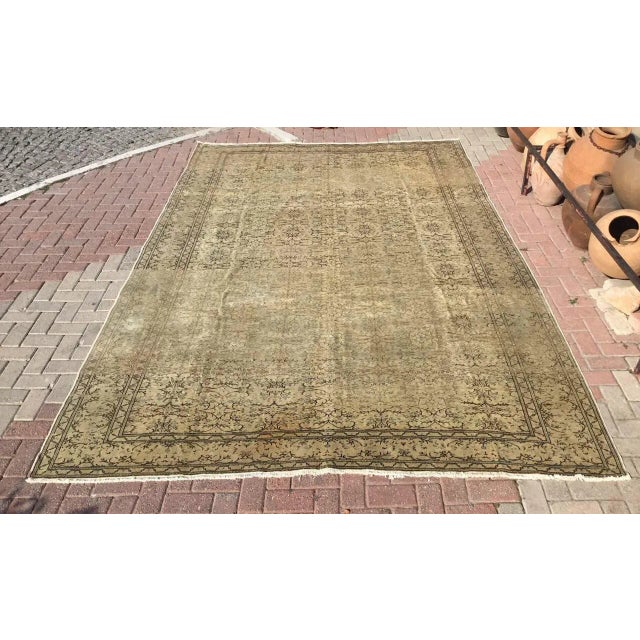 Oversized Oushak Area Rug - 98" X 142" For Sale - Image 12 of 12