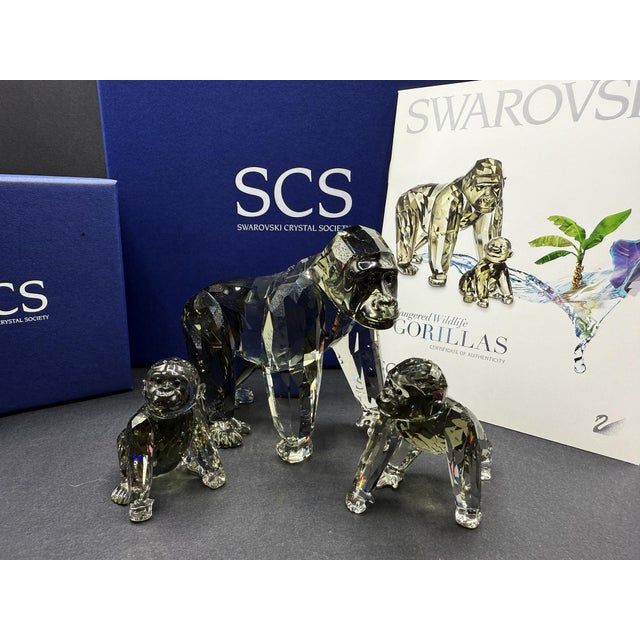 SCS Annual Edition 2009 Gorillas Family from Swarovski, Set of 3 For Sale - Image 18 of 18