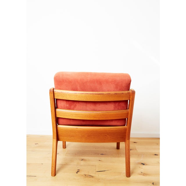 Ole Wanscher Mid-Century Modernn Senator Easy Chair by Ole Wanscher for France Peter Jeppesen, 1970s For Sale - Image 4 of 14