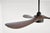 Linari Aerocurve Led Ceiling Fan - Black With Walnut Wood Blade Finish For Sale - Image 4 of 7