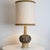 Axella Ceramic Beige Brown Lamp with Custom Shade by R. Houben, Denmark, 1970 For Sale - Image 4 of 10