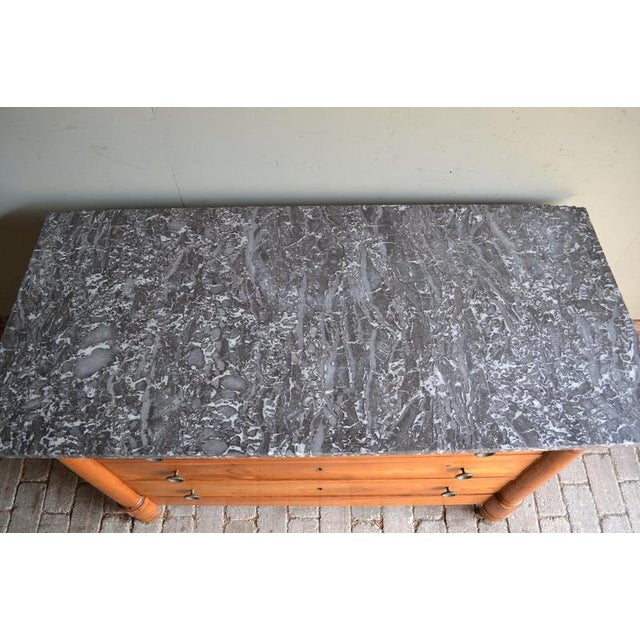 Antique Walnut Chest of Drawers with Marble Top For Sale - Image 5 of 10