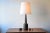 Very, very tall mid-century Danish ceramic lamp designed by Per Linnemann-Schmidt for Palshus. Made circa 1960s. The glaze...