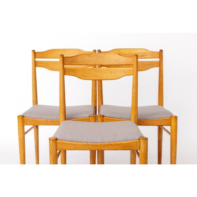 Mid-Century Dining Chairs in Beech and Teak, 1970s, Set of 6 For Sale - Image 4 of 14