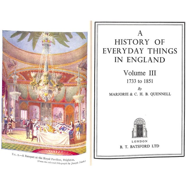 QUENNELL, Marjorie & C.H.B. [226] pp. B.T. Batsford Ltd 1954 Sixth Impression 8 3/4" x 6" Jacket design by Philip Gough