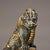 Bronze Pair of Water-Drawing Mythical Beasts (Xishui Shou) With Gold Inlay - Green Patina Bronze Figurines on Bases For Sale - Image 4 of 9