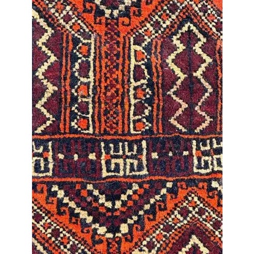 Small Vintage Turkmen Baluch Rug, 1980s For Sale - Image 6 of 11