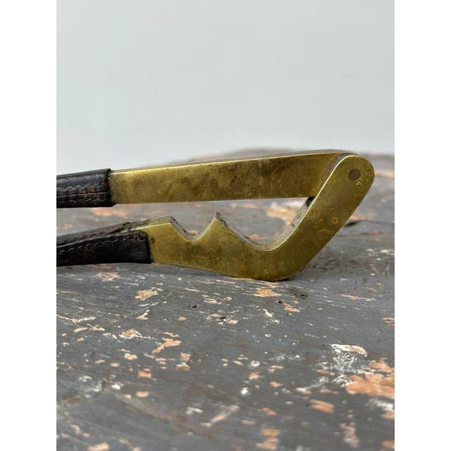 Brass Mid-Century Brass + Leather Nutcracker by Carl Auböck, Model Number 4234, Circa 1950s-60s For Sale - Image 8 of 12