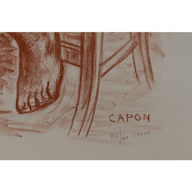 Georges Capon, Female Nude, Numbered 45/60, 1890s, Lithograph For Sale - Image 4 of 8