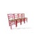 Wood Vintage Italian Red Oak Ladderback Dining Chairs, Set of 2 For Sale - Image 7 of 10