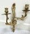 1990s Pair of Louis XV Rococo Style Gilded Candle Sconces For Sale - Image 5 of 9