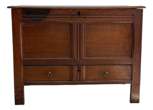 Antique English Oak Coffer/Trunk