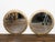 Mid-Century Modern Pair of Midcentury Spanish Gilt Metal Round Mirrors with Leaves and Twisted Rope For Sale - Image 3 of 10