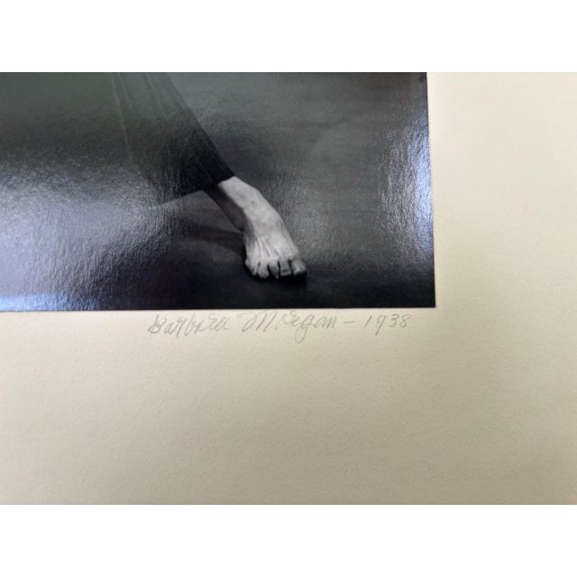 Mid-Century Modern Barbara Morgan Signed Original Silver Gelatin Photograph “Louise Kloepper Statement of Dissent 1938” With Provenance Mounted on Board For Sale - Image 3 of 12