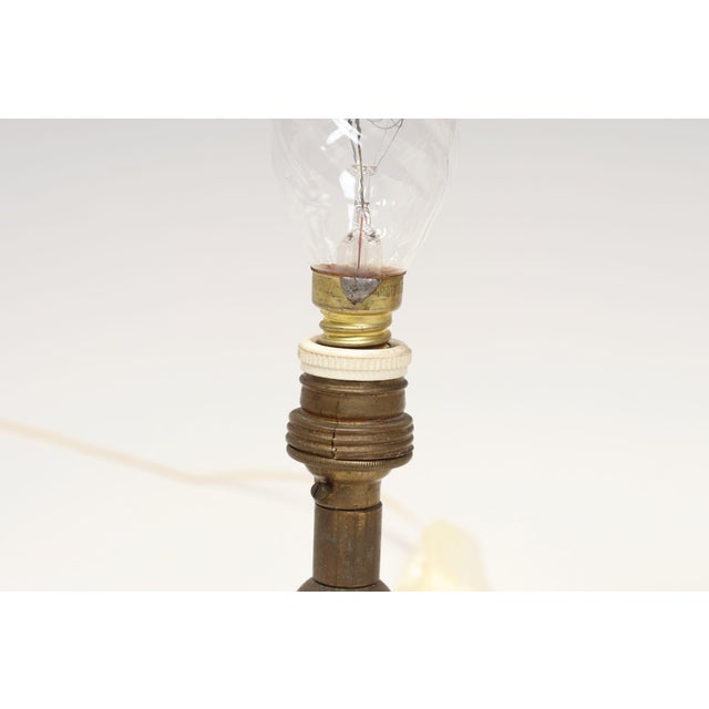 Vintage Diminutive Italian Blown Art Glass Boudoir Bedside Table Lamps - a Pair For Sale - Image 12 of 12