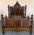 An Exquisite antique French Louis XVI full size bed. Made of Rosewood featuring foliate carved ribbon and crest with...
