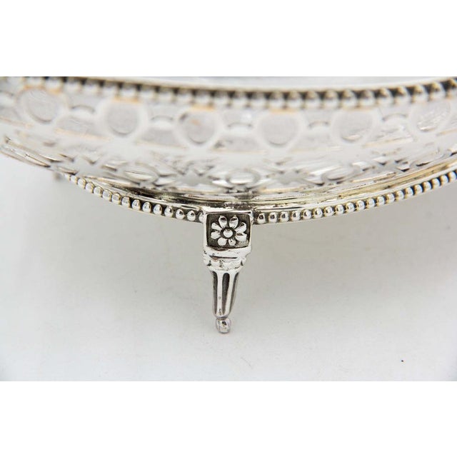 Fruit Bowl with Cut-Out Silver Structure For Sale - Image 3 of 5