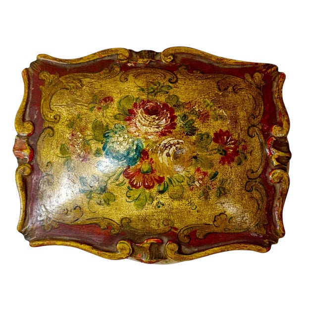 Italian Early 20th Century Footed Venetian Box For Sale - Image 3 of 9