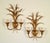 Metal 1950s Italian Gilded Tole Wheat Sconces - A Pair For Sale - Image 7 of 7