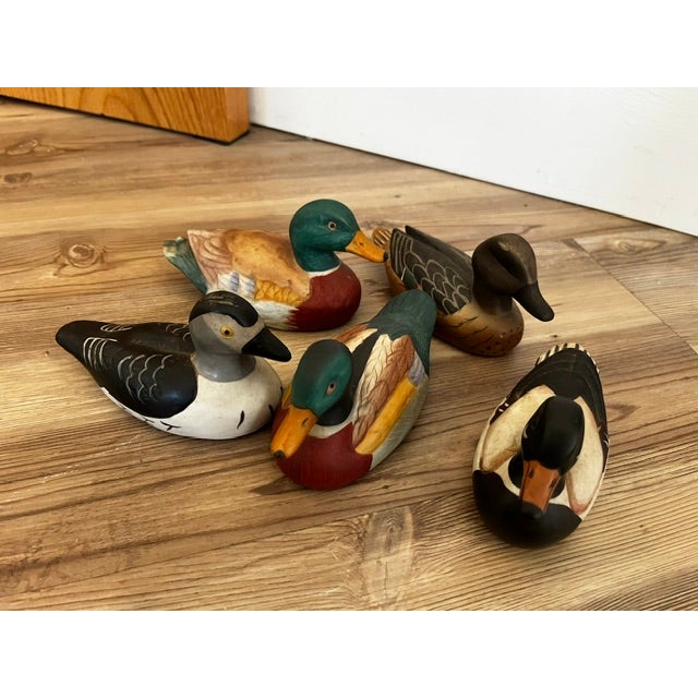 Lot of Vintage Jasco Hand-Painted Ceramic Duck Grooming Brushes For Sale In New York - Image 6 of 9
