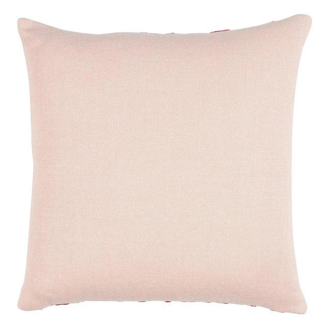 This pillow features Marguerite Embroidery with a knife edge finish. Happy and humble, the embroidery is an irregular...