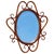 Traditional 1900s Late Victorian Thonet Style Scrolling Bent Oak Wall 30" Mirror For Sale - Image 3 of 6