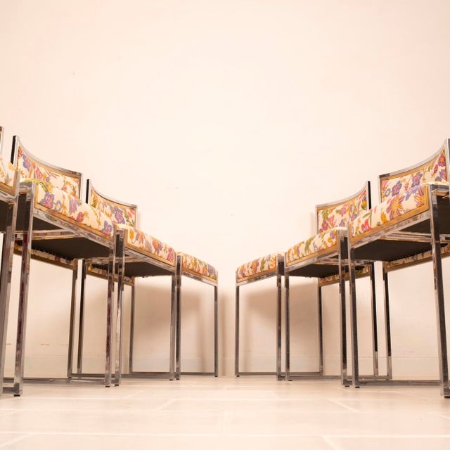 SQ-AL Chairs in Brass and Steel, 1970s, Set of 8 For Sale - Image 18 of 18