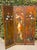 Spectacular Antique Early 20th Century Style 3-Panel Hand-Painted Room Divider Screen. An absolute showstopper of...
