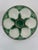 Green 1920s Antique French Longchamp Majolica Green and White Oyster Plate For Sale - Image 8 of 13