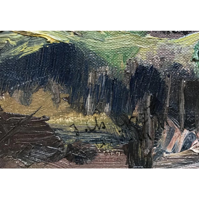 J. Ch. Goeh, Printemps à la Praille, 1941, Oil on Canvas For Sale - Image 3 of 10