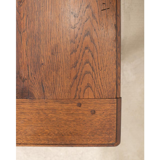 19th C. French Louis XVIII Style Oak Barley Twist Dining Table 7 Ft For Sale - Image 15 of 18