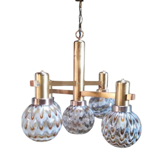 Vintage Italian Ceiling Light in the style of Gaetano Sciolari, 1970s For Sale