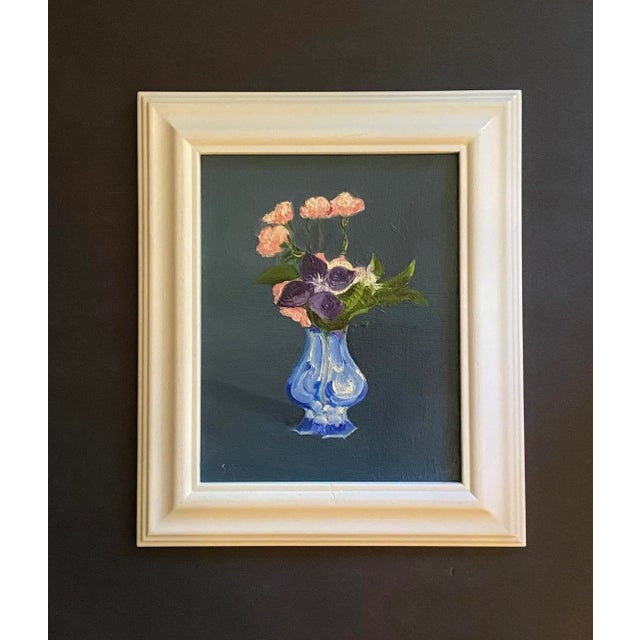 Contemporary Contemporary Still Life Floral Oil Painting For Sale - Image 3 of 4