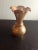 1950s Vintage Victorian 22k Gold Overlay Lotus Bud Vase For Sale - Image 5 of 7