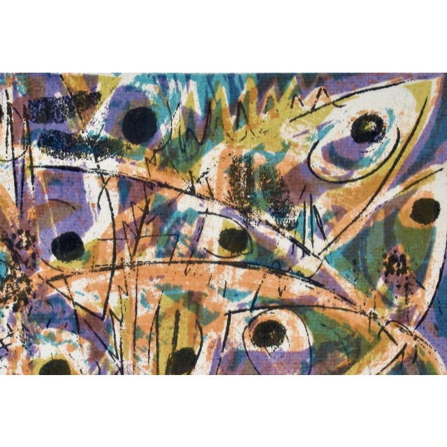 Impressionist Robert Holdeman, Fish #1, 1954 For Sale - Image 3 of 6