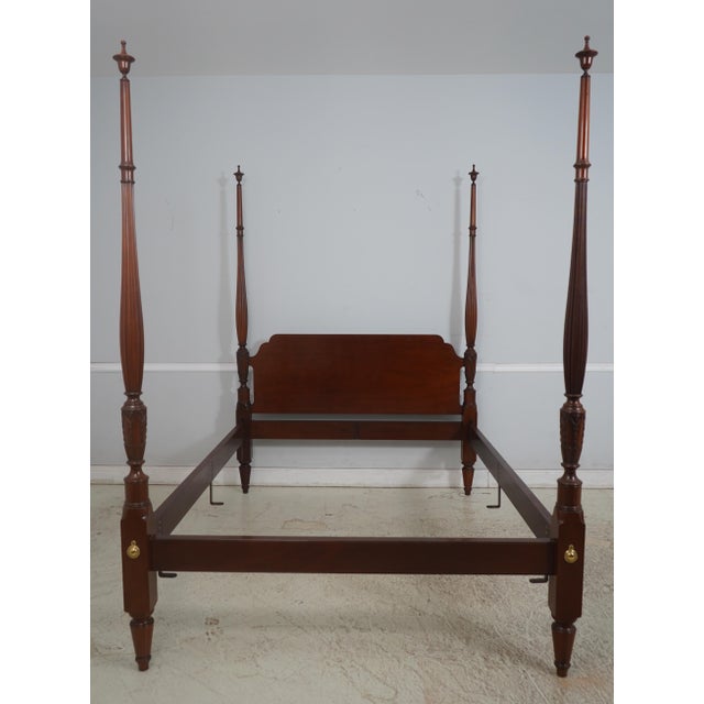 Traditional Kindel Mahogany Queen Size Canopy Bed For Sale - Image 3 of 18