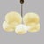 White Pendant Lamp with White Opaline Glass Shades, 1970s For Sale - Image 8 of 8