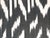 2020s Black and White Ikat Pillow Cover For Sale - Image 5 of 6