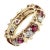 Ruby Red Tiffany & Co Schlumberger Gold Platinum 16 Stone Diamond Ruby Band Ring, Size 5 For Sale - Image 8 of 14