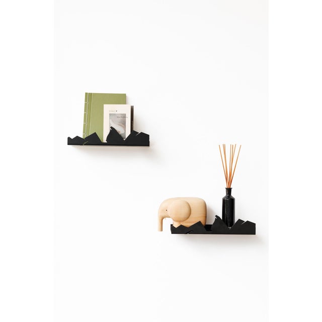 Black NVMD Floating Shelves in Black Steel from EMKO, Set of 3 For Sale - Image 8 of 18