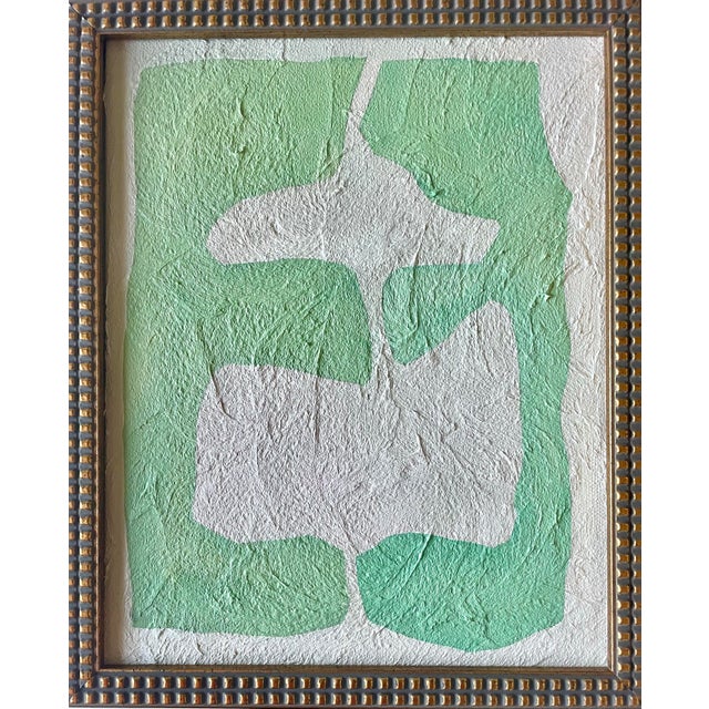 2025 Contemporary Summer Green Gallery Wall Collection of Paintings on Canvas by Artist r.k. Red For Sale In San Francisco - Image 6 of 12