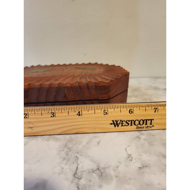 Wood Indian Wooden Spices Box /Jewelry Box For Sale - Image 7 of 14