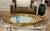Vintage Large Scale American Federal Revival Giltwood Eagle Crest Round Mirror For Sale - Image 14 of 17