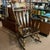 Virginia house brand solid wood rocking chair with original gold stenciling has slight wear from use please see the pictures.