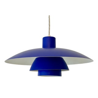 Blue PH 4/3 Pendant Lamp by Poul Henningsen for Louis Poulsen, Denmark, 1970s For Sale
