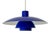 Blue PH 4/3 Pendant Lamp by Poul Henningsen for Louis Poulsen, Denmark, 1970s For Sale