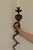Egyptian Revival Engraved Brass Enameled Cobra Sconces, Set of 2 For Sale - Image 9 of 13