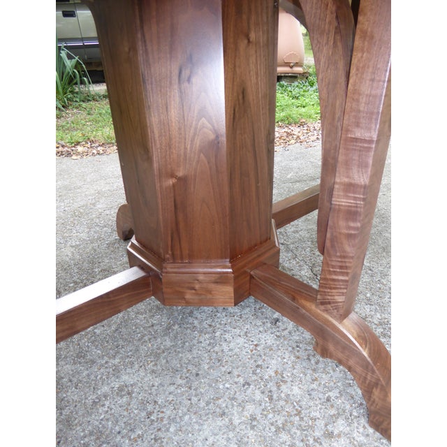 2020s Walnut Oval Dining Tbl. Seat 8 For Sale - Image 5 of 10