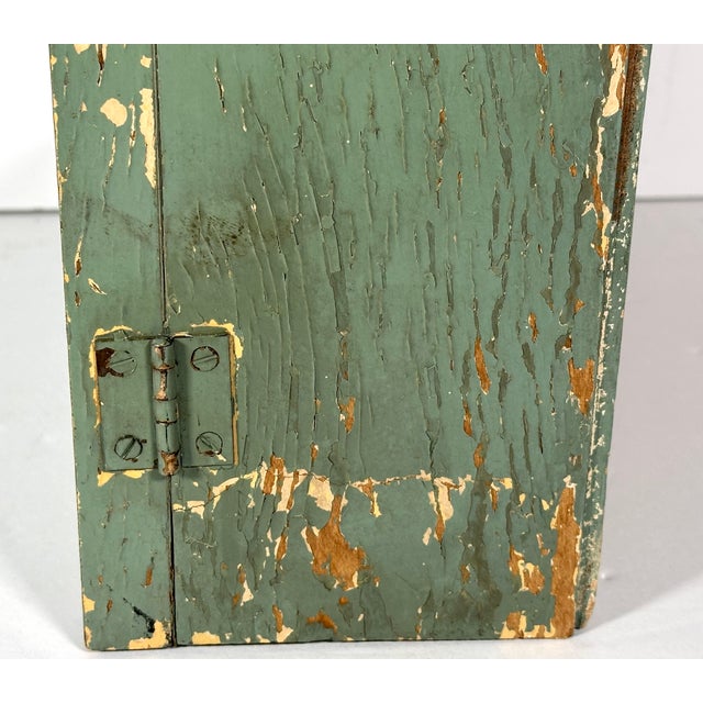 1930s Primitive Mirrored Wall Mount Medicine Cabinet For Sale - Image 5 of 17