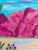 Contemporary Fiber Art Joshua Tree Desert Landscape Set With Haiku by Paula Darnell For Sale - Image 9 of 10